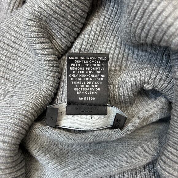 Investments Women’s Long Sleeve Ribbed Turtleneck Sweater, Gray, size XL - Picture 8 of 10